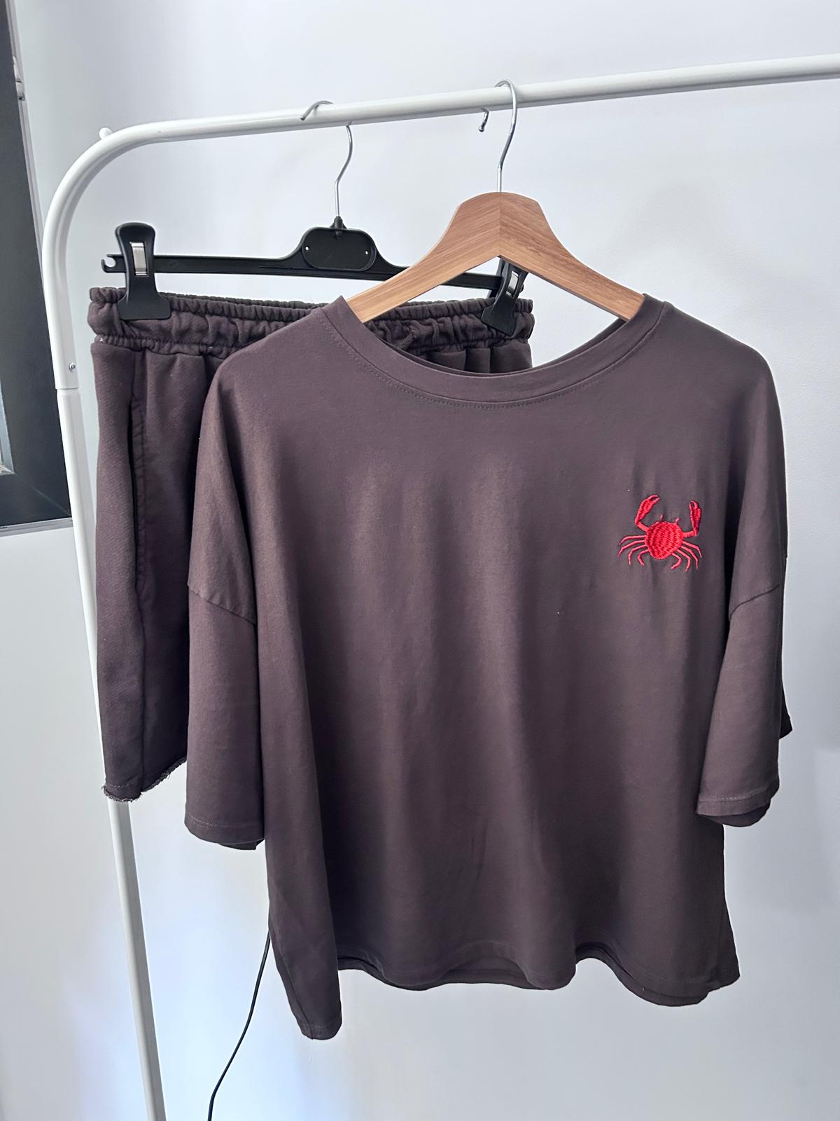 Conjunto Ariel Marrón