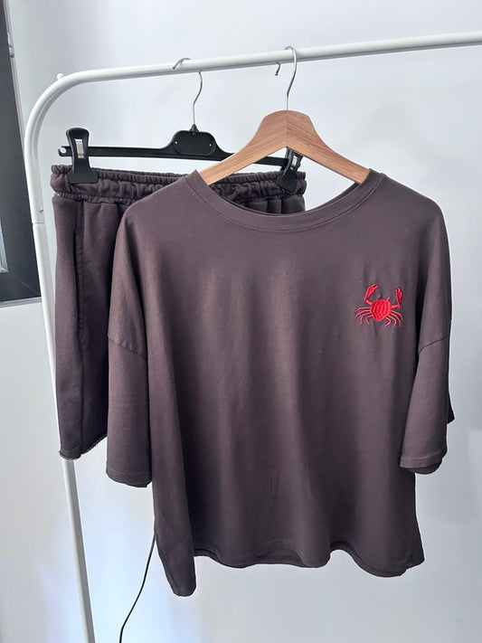 Conjunto Ariel Marrón